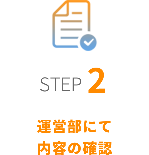 運営部にて内容の確認